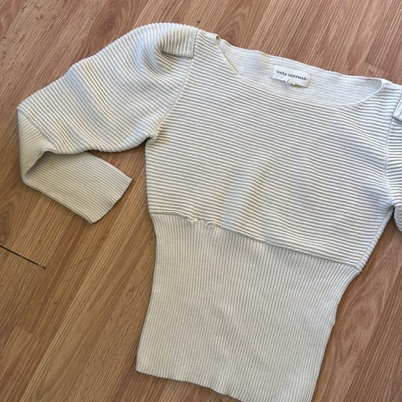 Mara Hoffman Helena Ribbed Sweater Size Medium - Picture 8 of 8